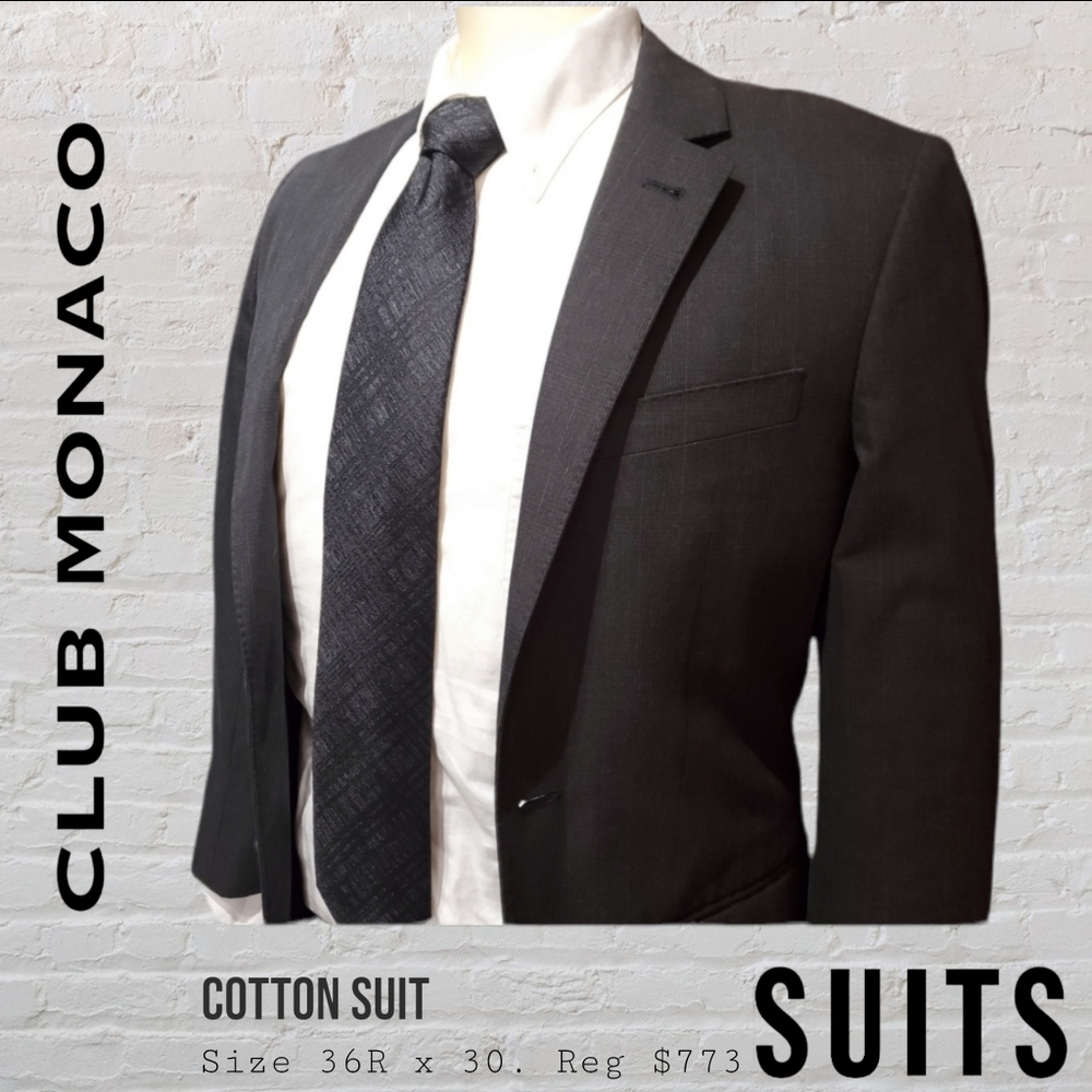 Club Monaco Grant Fit Glen Check Suit